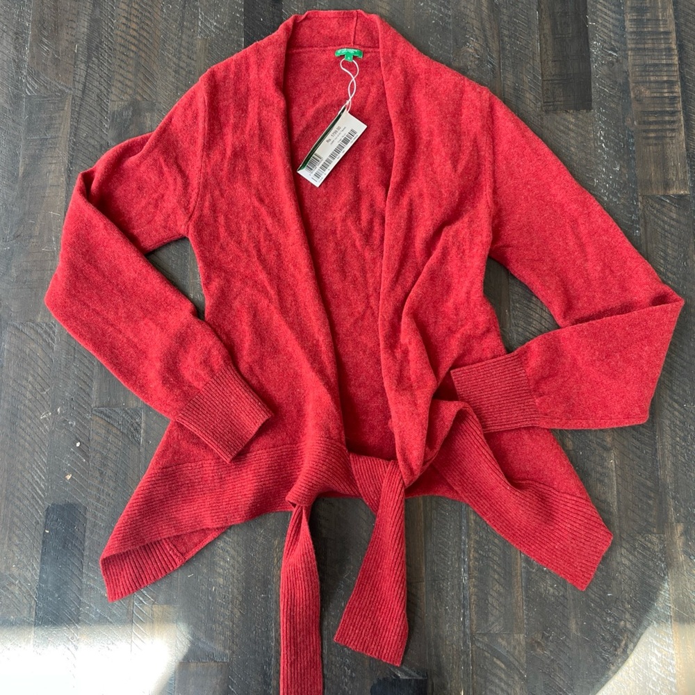 United Colors Of Benetton Red Cardigan